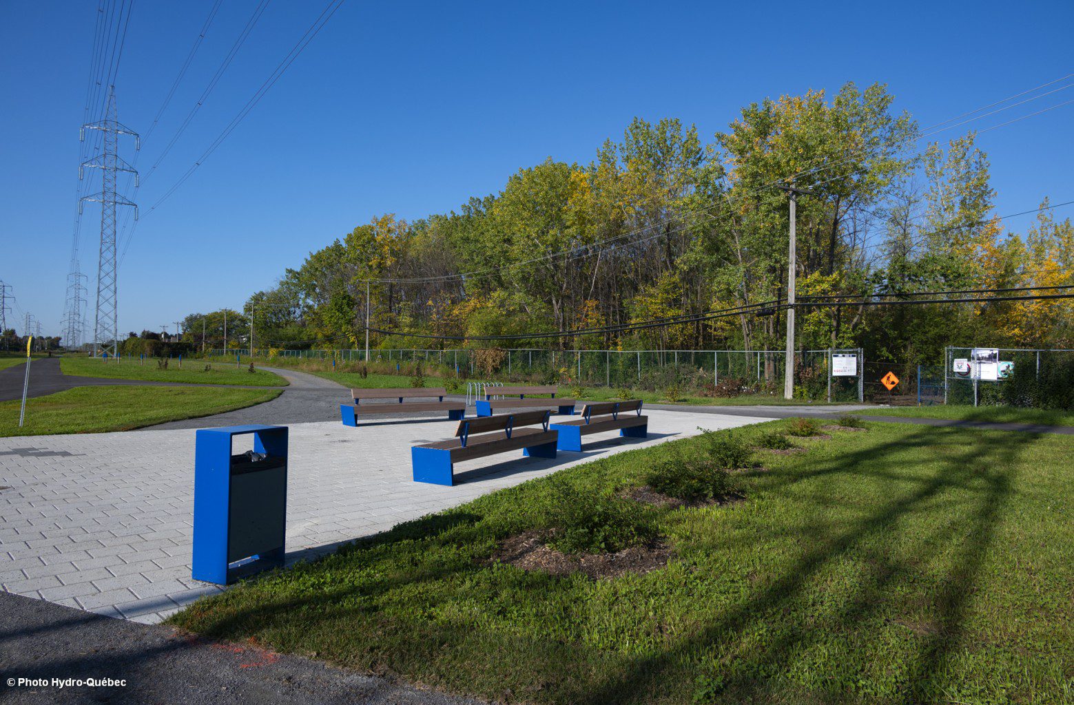 Une des aires de repos